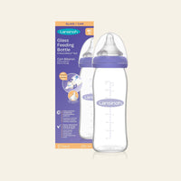 Glass Feeding Bottle with NaturalWave® Teat